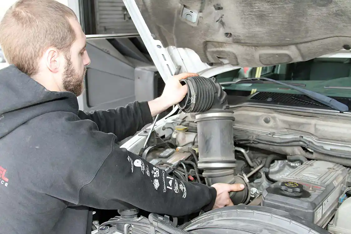 Grubb removed turbo inlet tube