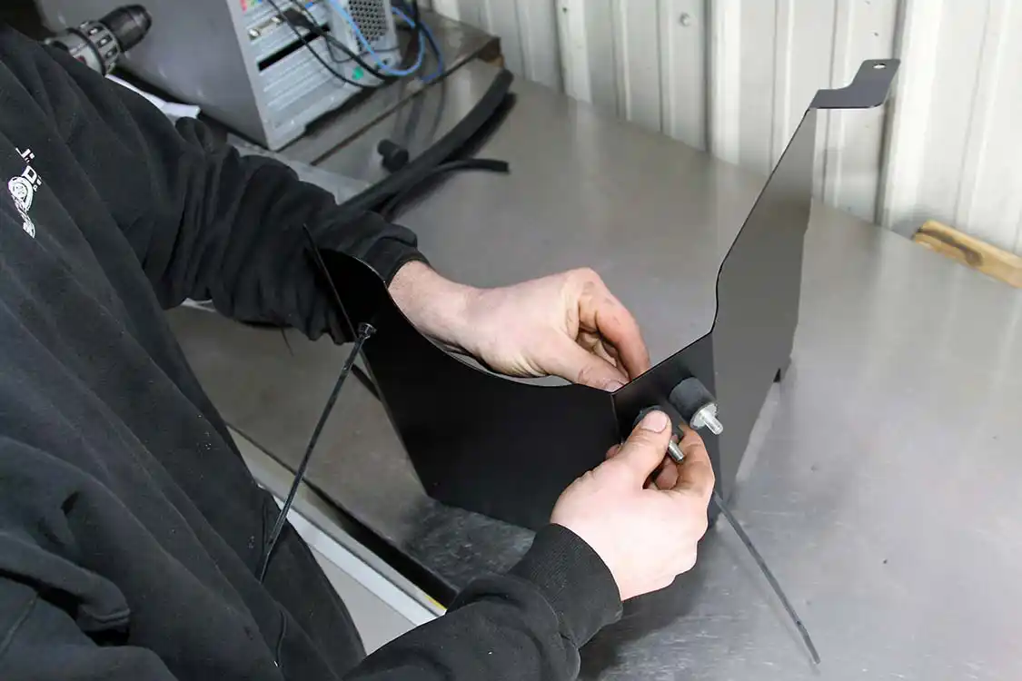 installing mounting hardware
