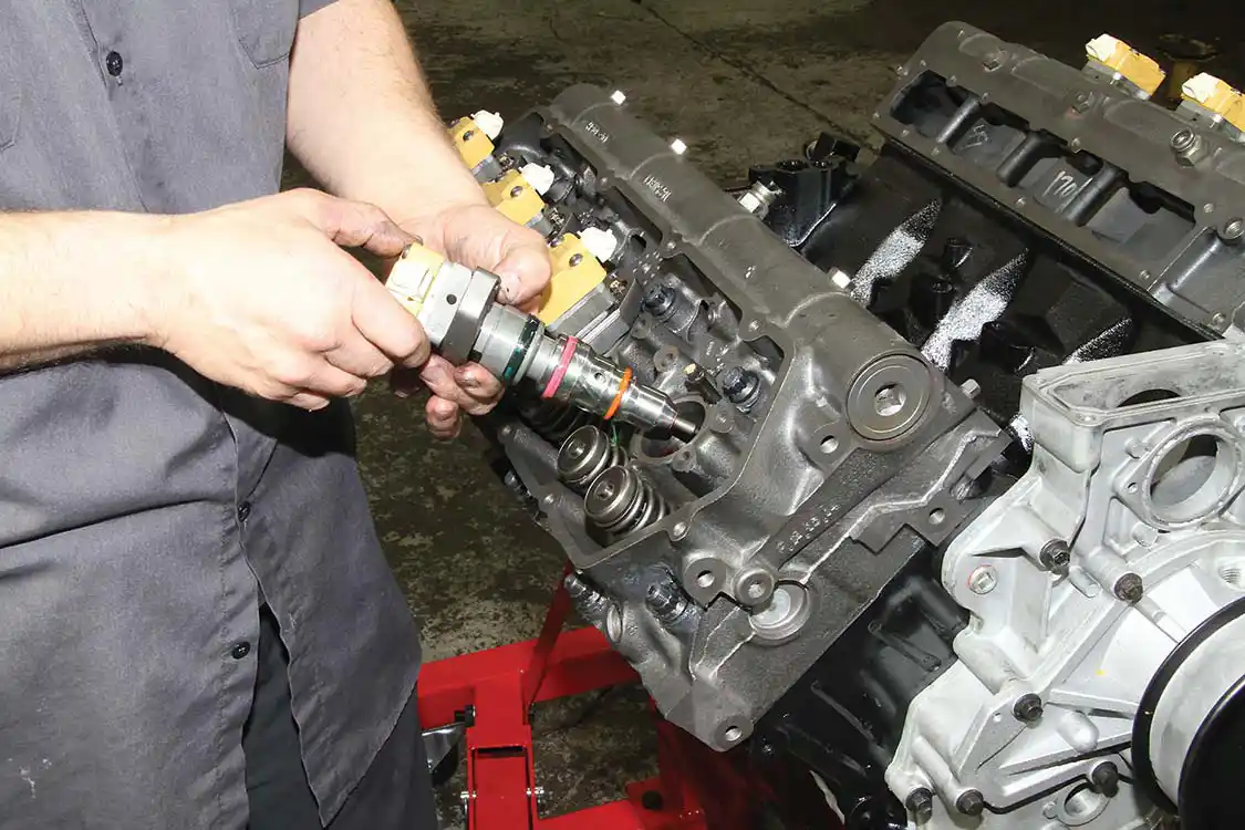 New injectors were installed in the motor.