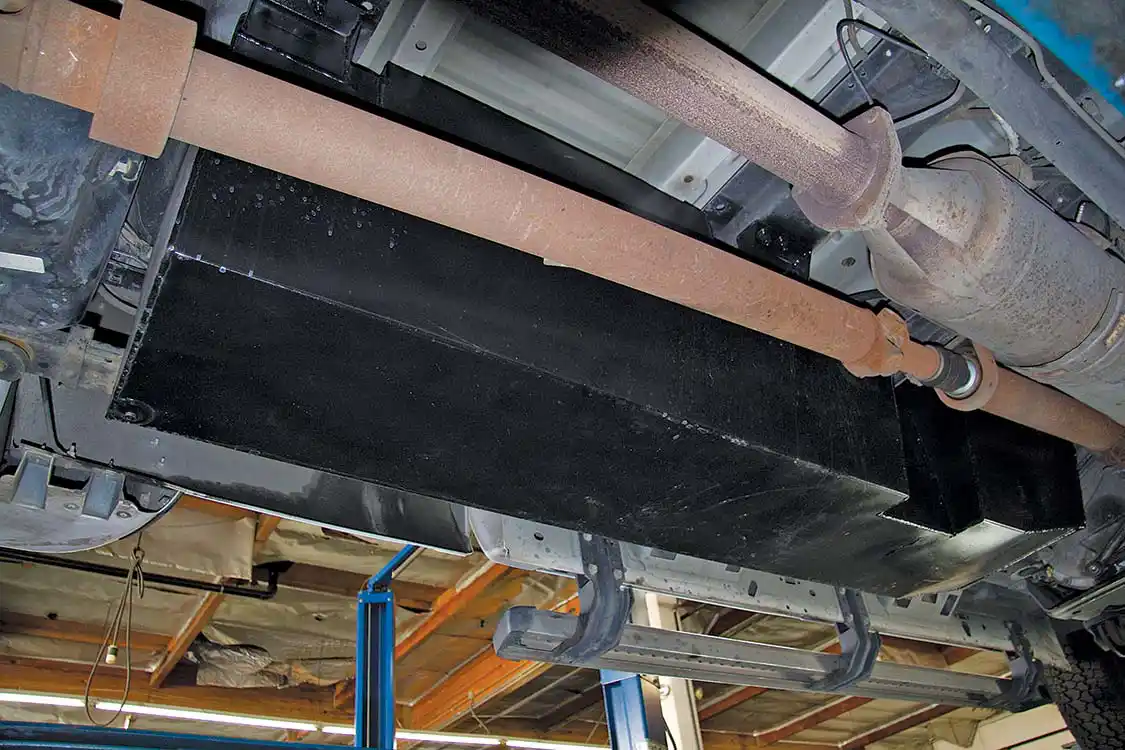 The Super Duty truck seen in this article had just received a larger, 80-gallon fuel tank.