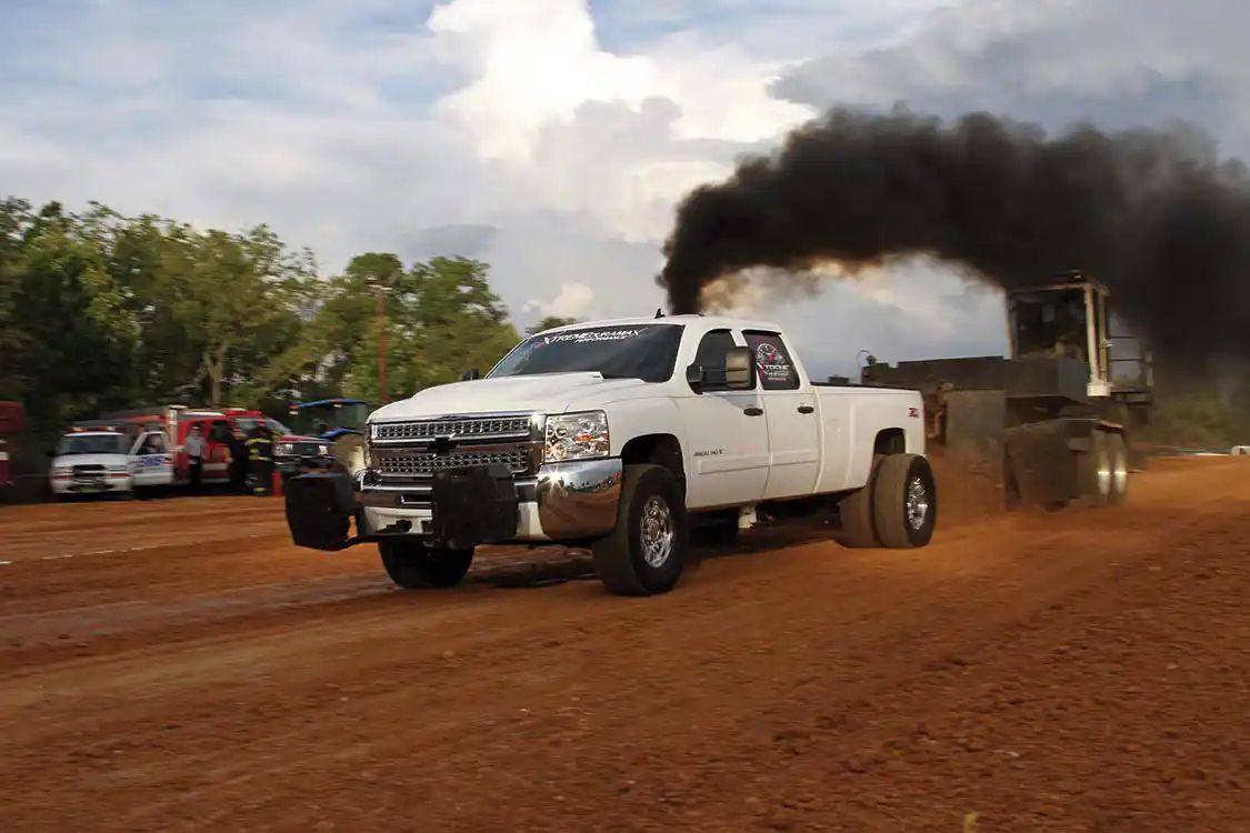 Bryan Hamby also competed in three pulling classes with his beautiful 2008 Chevy taking the win in the 2.5 class.