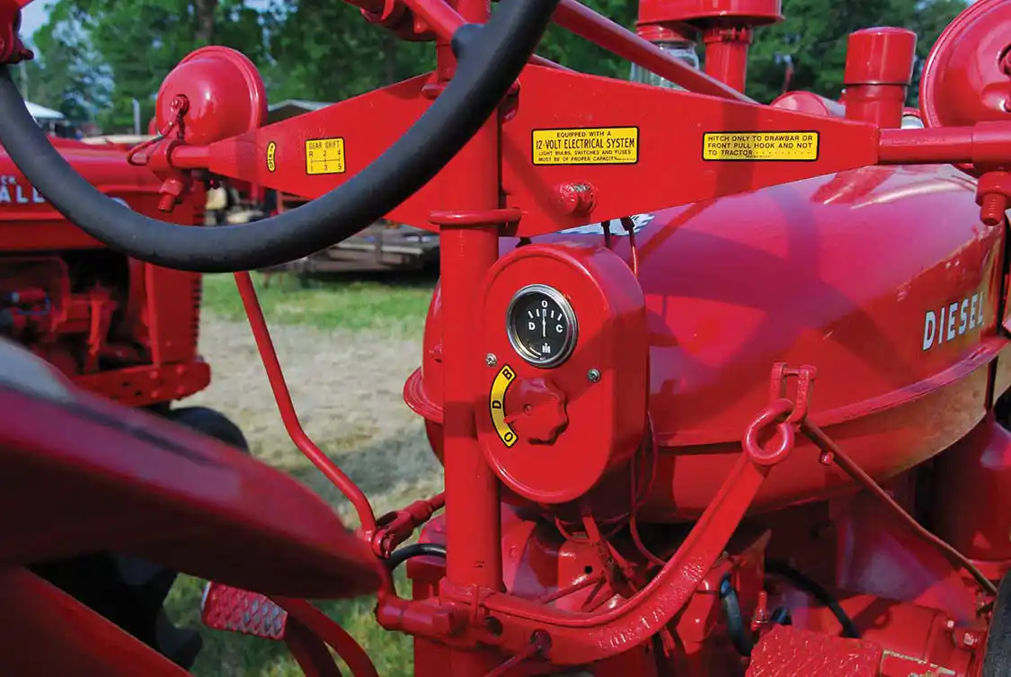 The electrical system was very basic and the instrumentation was limited to three gauges