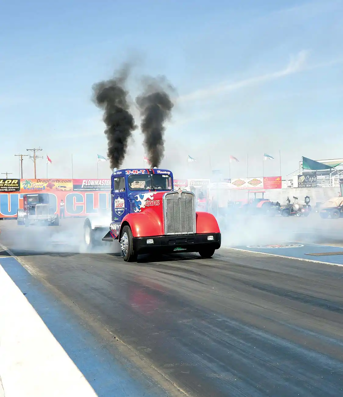 Wayne Talkington's Lucas Oil-sponsored semi