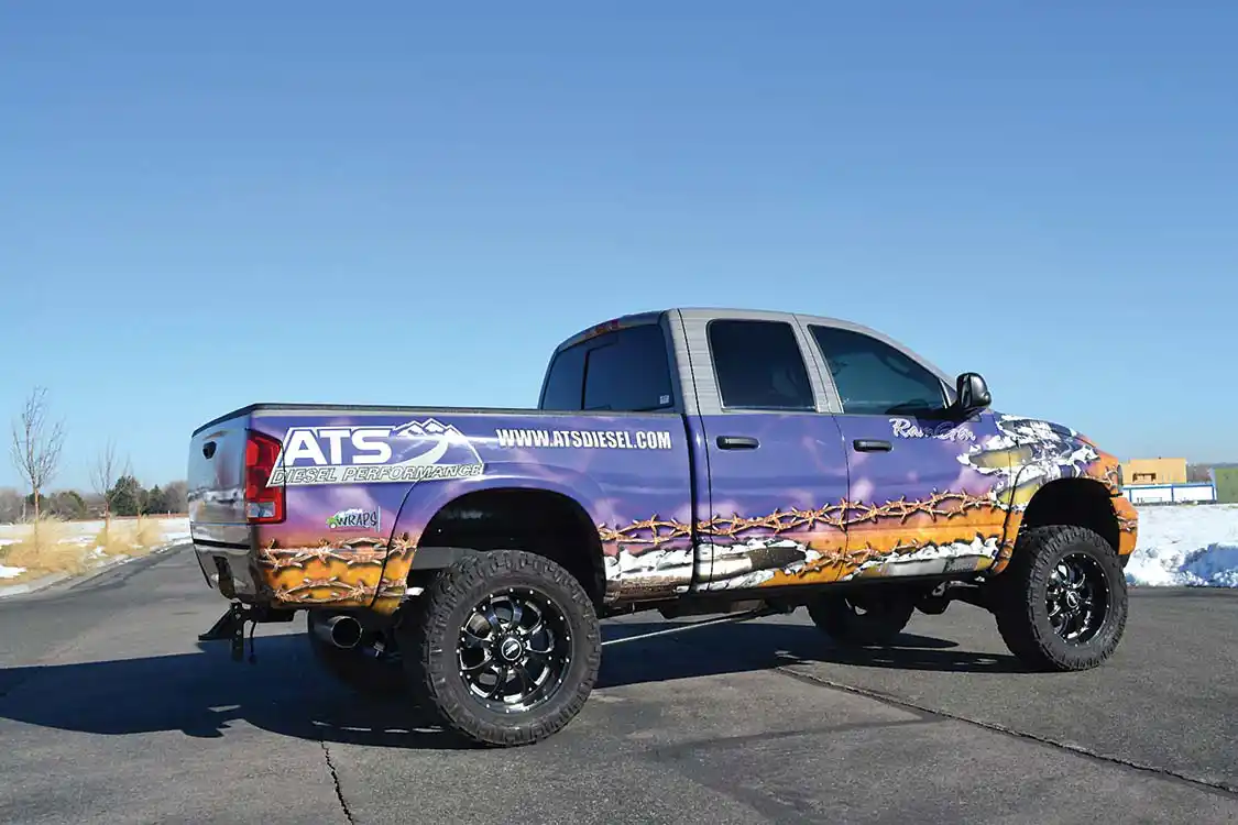 Another cool project outside the dyno area was "Ram Green" built by Clint at ATS.