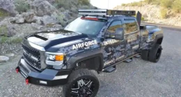 The graphics were applied using 3M 1080 digital camo wrap. There are words underneath the wrap that only show up when light is shined on them.