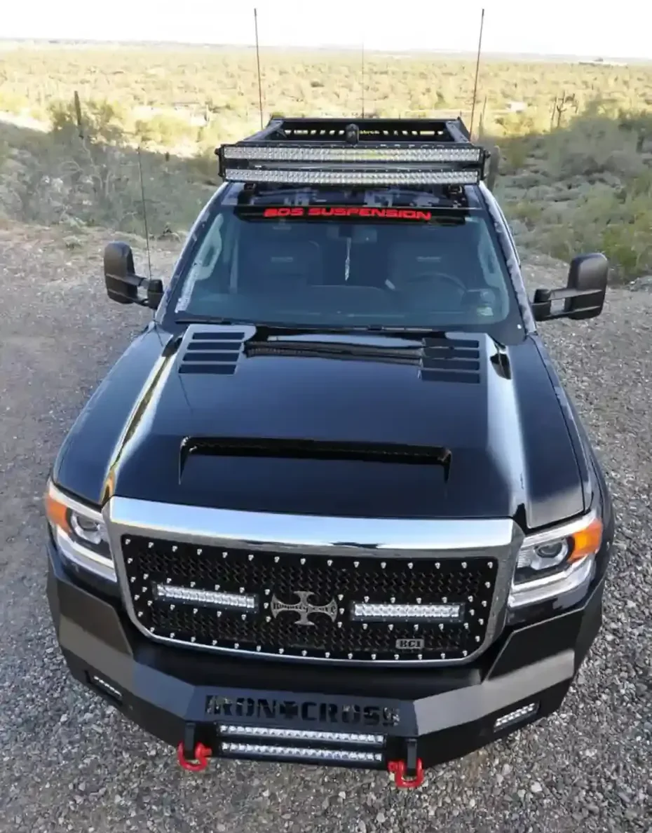 Just after our photo shoot Fromm added this RK Sport Ram hood. He’s always tinkering with the truck and might never stop.