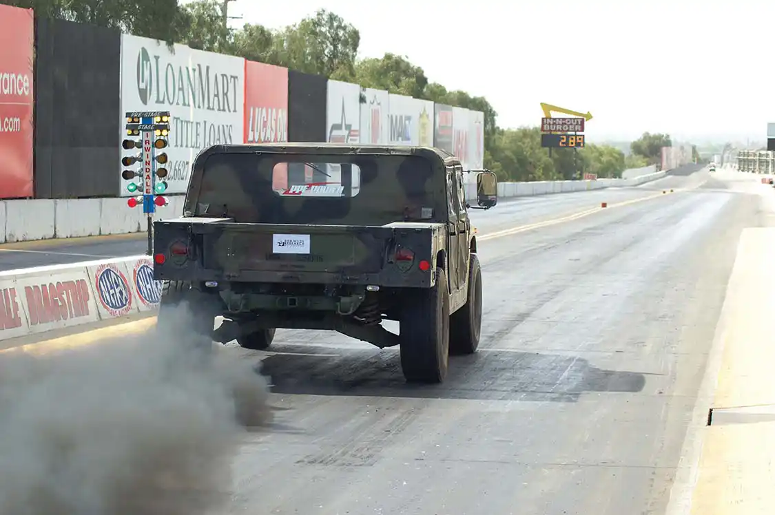Many companies offer parts to help swap a <a href="https://www.dmaxengines.com/">Duramax</a> into a HMMWV. Some will do the conversion for you. This one belongs to <a href="https://www.ppediesel.com/shop/">PPE Diesel</a>. It’s packing roughly 850 hp to the wheels and uses their stand-alone Duramax harness to help get the LBZ Duramax running in its new home.