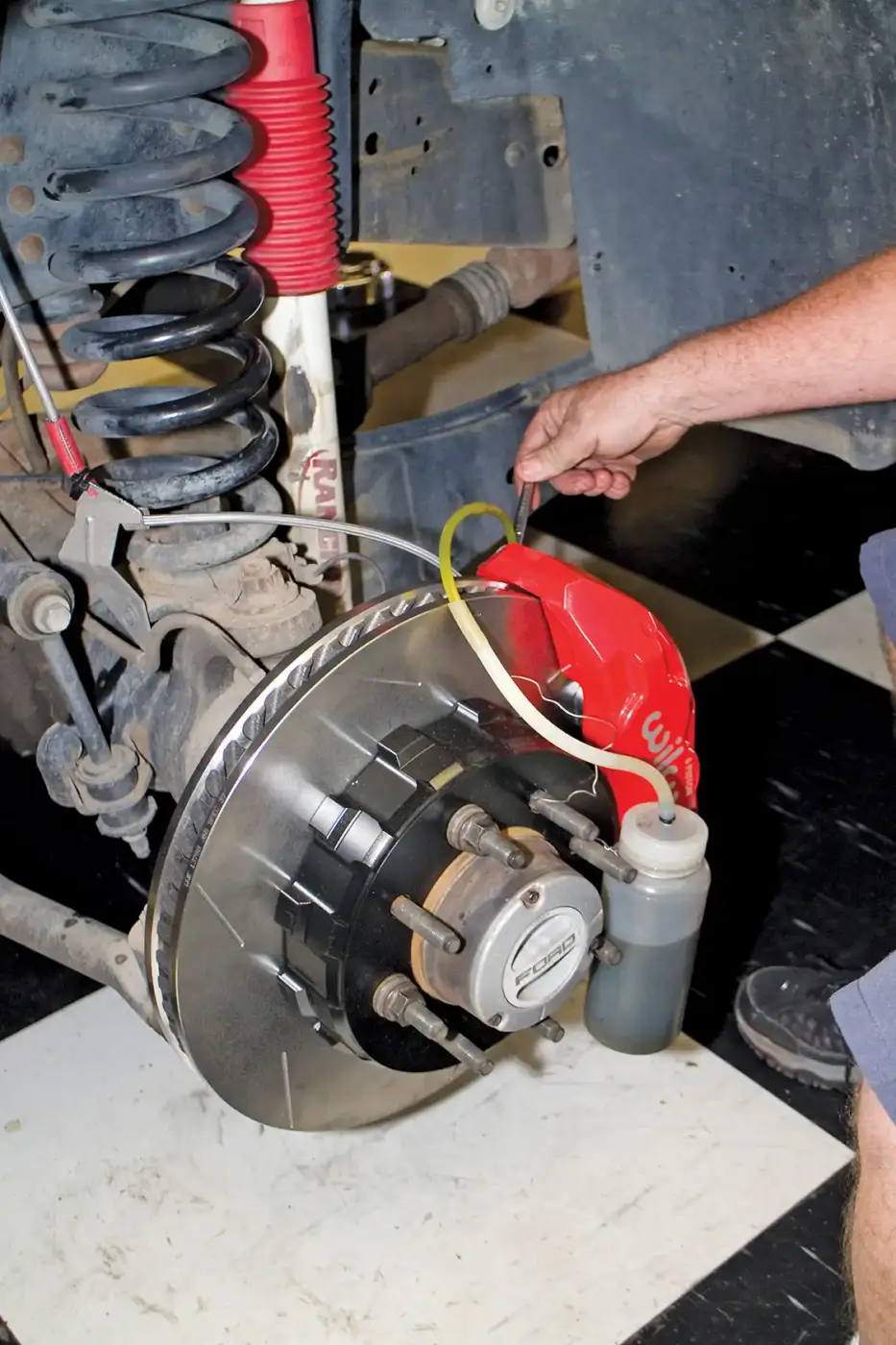 16. After installing your Wilwood brake upgrade, you’ll need to check for leaks and then bleed the new brakes. 
