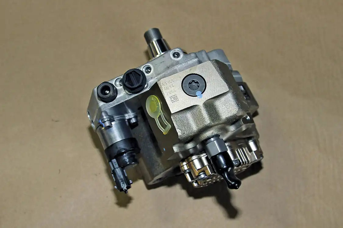 2. A new Fleece Performance Engineering PowerFlo 750 CP3 high-pressure fuel pump is the heart of our fuel system upgrade. The 10mm stroker pump will have no problems keeping up with the fuel demands in Dorn's truck, even if he upgrades to larger injectors in the future.