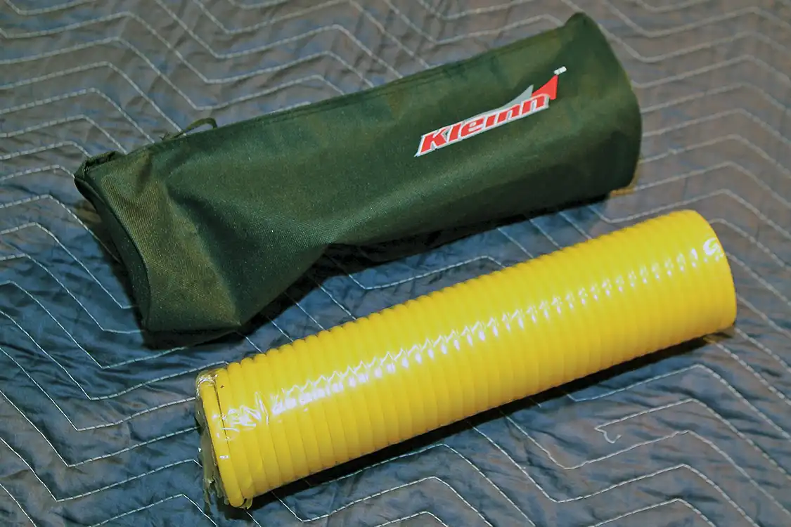 5. The Kleinn air system even comes with a 35-foot-long air hose to make inflating a buddy's flat tire a cinch.