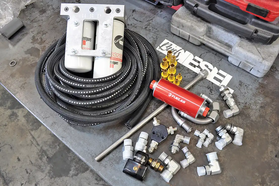 5. Next up we assembled the HSP kit. It's a fairly complex kit but came with everything we needed, as well as a set of very well laid out instructions.