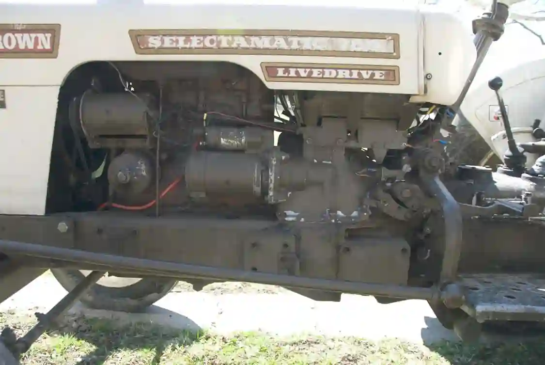 The AD 3/55 3-cylinder engine came from David Brown and was a robust, 164-ci direct-injected engine that cranked out 46 flywheel horsepower. The crankshaft was well supported with four 2,499 diameter main bearings. The engine was not sleeved, though DB offered a sleeve kit for engines bored over 0.040-inch. The CAV rotary injection pump fed injectors that popped at 2,720 psi. The engine was direct start and was noted for being a good cold starter. There was an earlier smaller bore, sleeved-bore version of this engine as well. DB had replaced its smaller four cylinders with three cylinders by the mid 1960s.