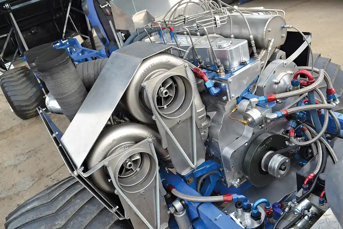 While we've seen 2,500-horsepower pulling engines before, there aren't many out there that are nearly all owner-built. Leibee Prescision Machine did much of the machine work on the awesome 6.4L Cummins, but the rest of the engine was largely spec'd and built by the owner, Jason Stott.