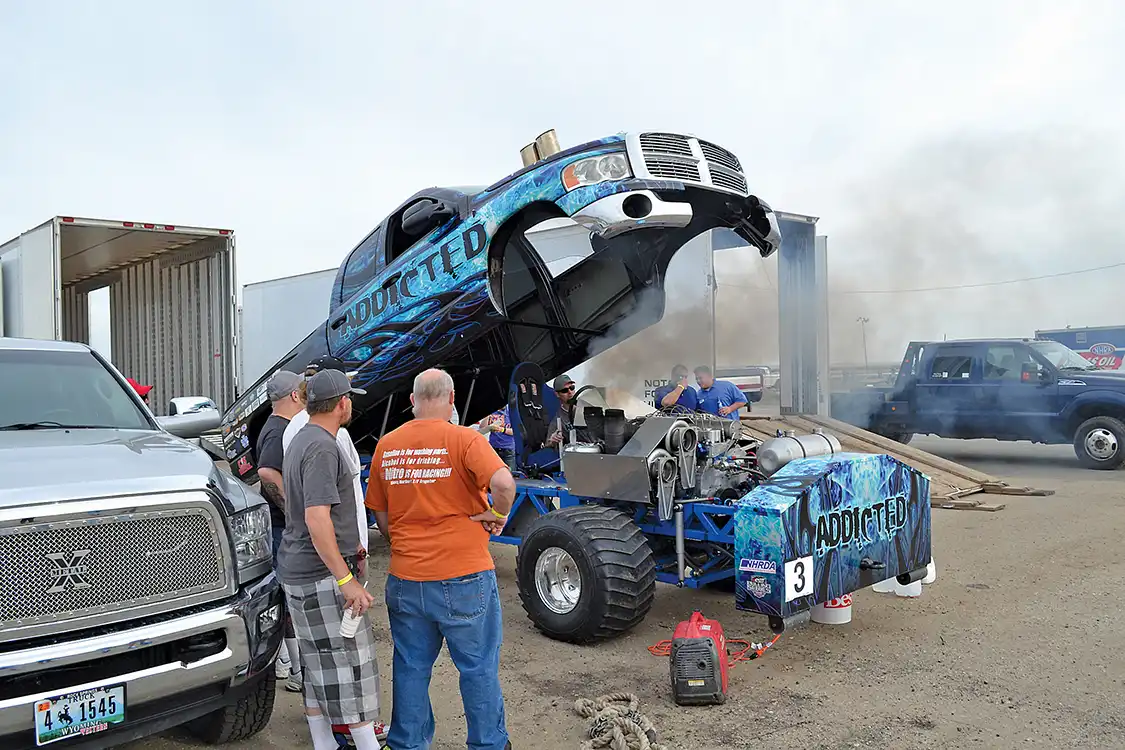 Just as Jason's truck is a homebuilt effort, so is his racing team, it's comprised of himself, his wife and just a few helpers.