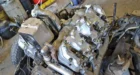 The heat generated by the turbos also needs to be shielded from the rest of the engine bay. With the cab off of this Duramax, it’s clear that some major heat shields are involved.