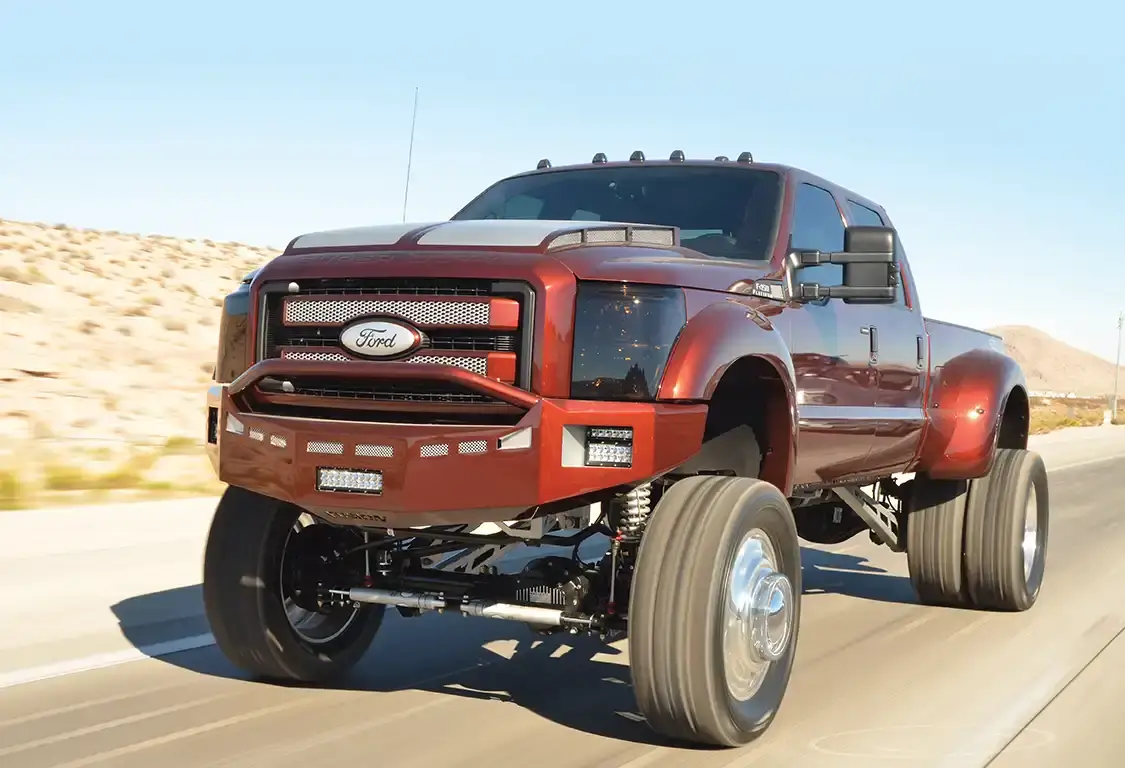 This F450 makes all the factory built rigs look like plain Jane rigs in comparison.
