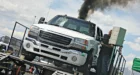 With 952hp on tap, Mike Mikstas’ 2005 GMC Duramax—with a big Turbonetics atmosphere and S472 high pressure compound turbo setup Mikstas fabricated himself—will definitely be a force to be reckoned with, both on the street and at the track, with enough power to pull off high 10-second quarter miles.