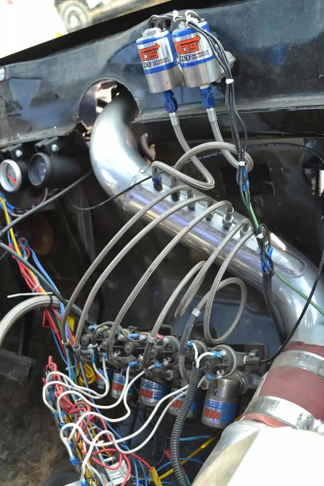 1. How much nitrous can you put on a diesel? We counted seven solenoids on Cody Beaman's 12-valve <a href="https://www.cummins.com/">Cummins</a>, which helped the <a href="https://www.dodge.com/">Dodge</a> put down nearly 1,200hp at the tires.