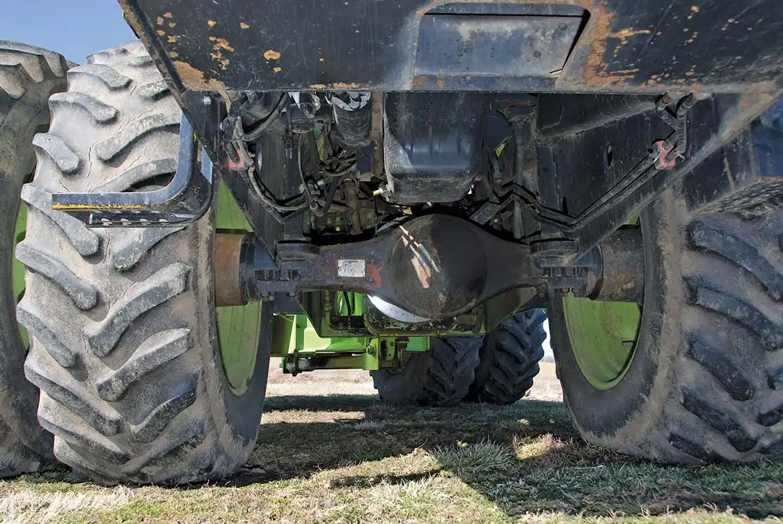 <a href="http://www.raba.hu/axle/">RABA</a> makes the axles, which feature single or double reduction hubs. They’re made in Hungary at a licensed Steiger tractor plant.