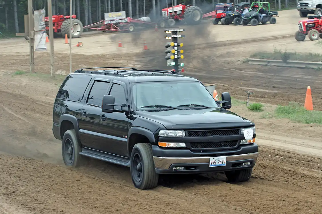 It’s not every day you see a Duramax-powered Chevy Suburban. Owen Powell brought his 2004 Sub over from Illinois to race and won a few rounds before being eliminated in the quarterfinals.
