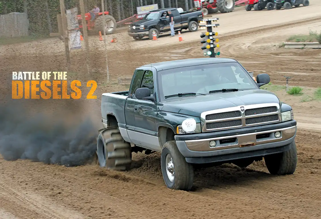 Justin Kennedy took the top spot on the podium in the NON-DOT Class with his 2000 Dodge Ram. It’s equipped with a set of paddle tires on the rear to help get the big truck moving.