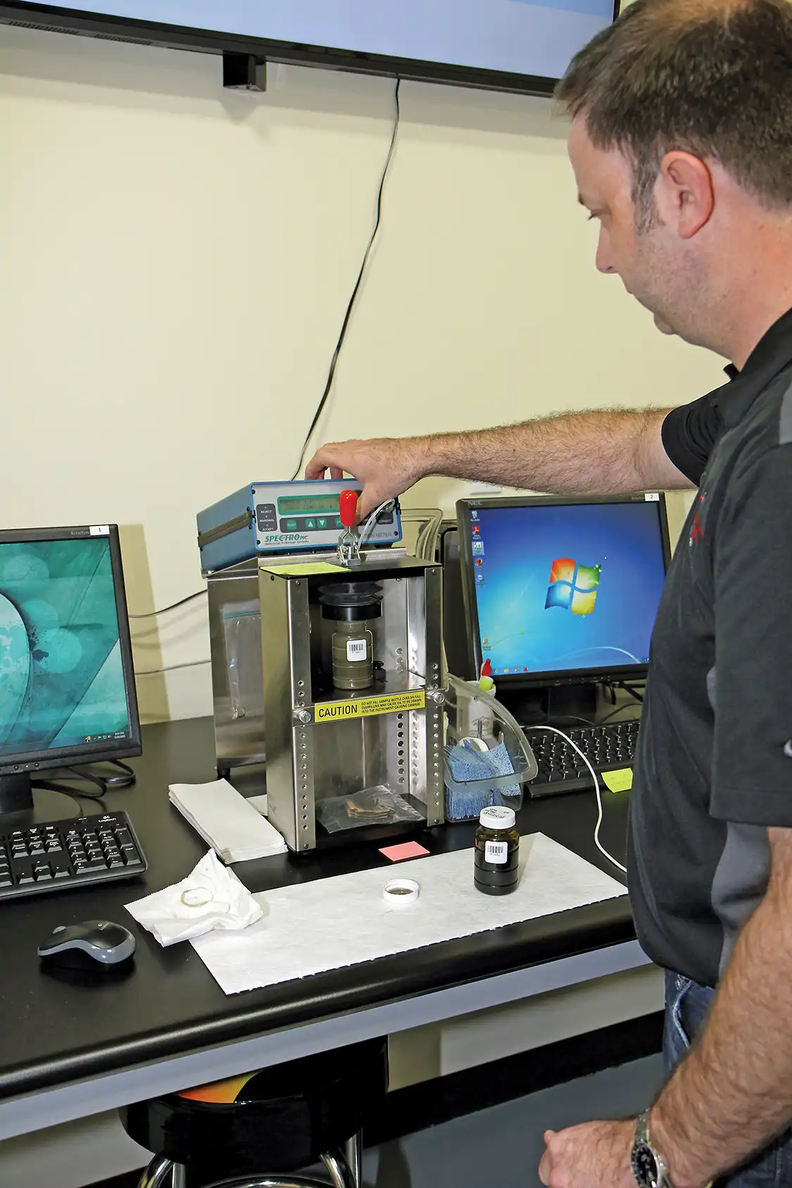 8. Rainey measures fuel dilution within each oil sample to help determine the oil’s capability to safely lubricate, as well as troubleshoot fuel delivery problems, such as, a failing injector or bad injector seals.