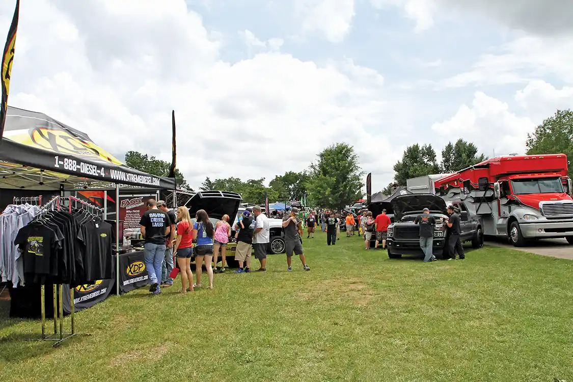 Friday and Saturday at the park had a better spectator turnout with people checking out the new products in the vendor area throughout the day.