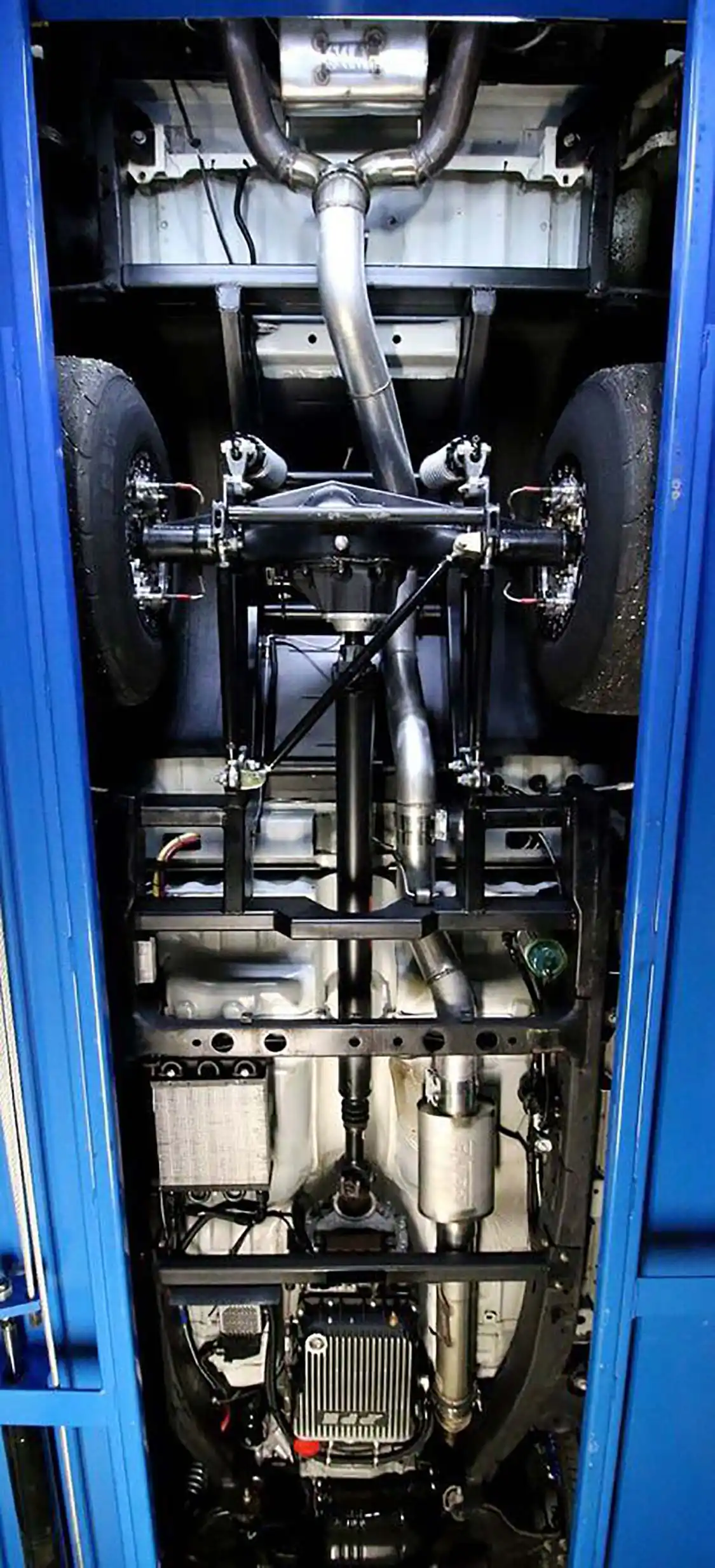 The level of craftsmanship on Enrique's Chevy is second to none. Unfortunately, the underside won't be seen by most. It is very well done.