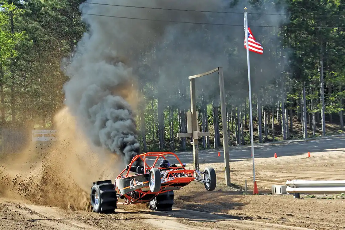 On launch, the Duramax can lift the front wheels high into the air as it leaves the line.