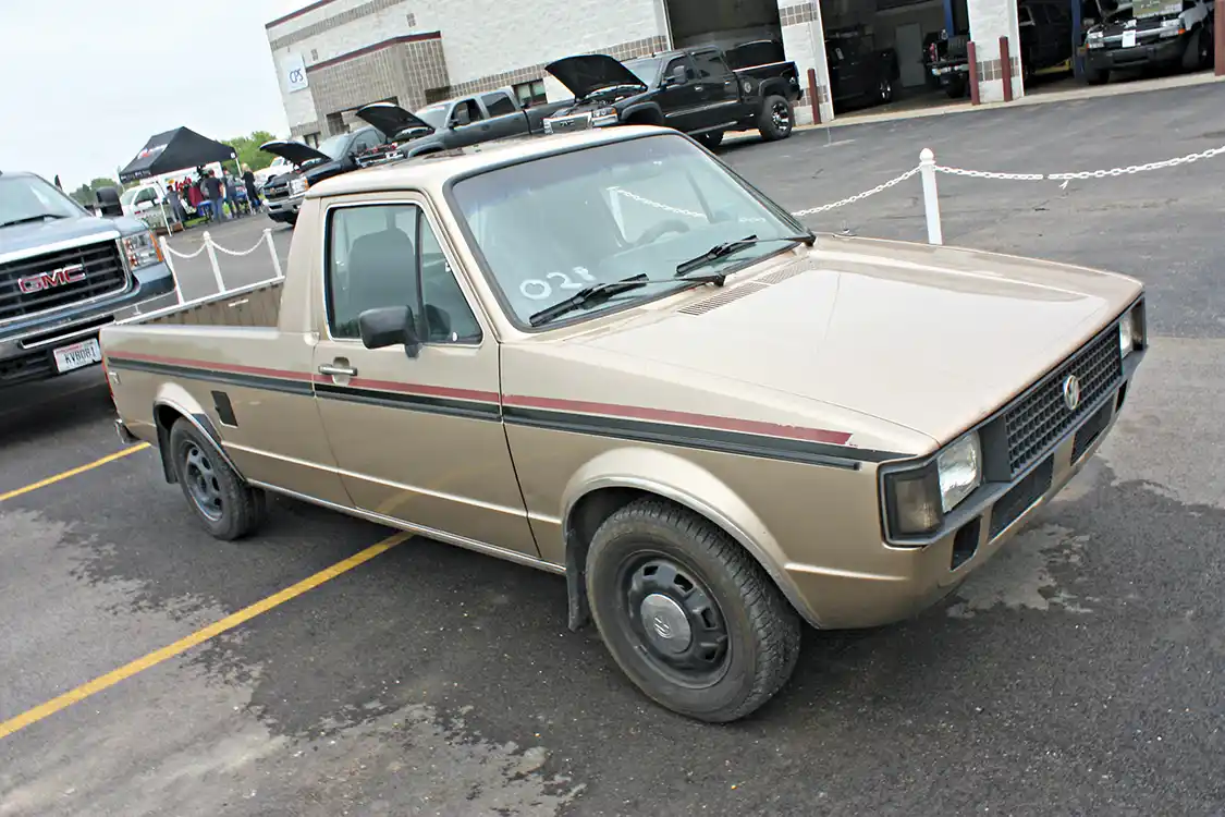 diesel-powered 1981 Volkswagon Rabbit owned by Mitch Wherli