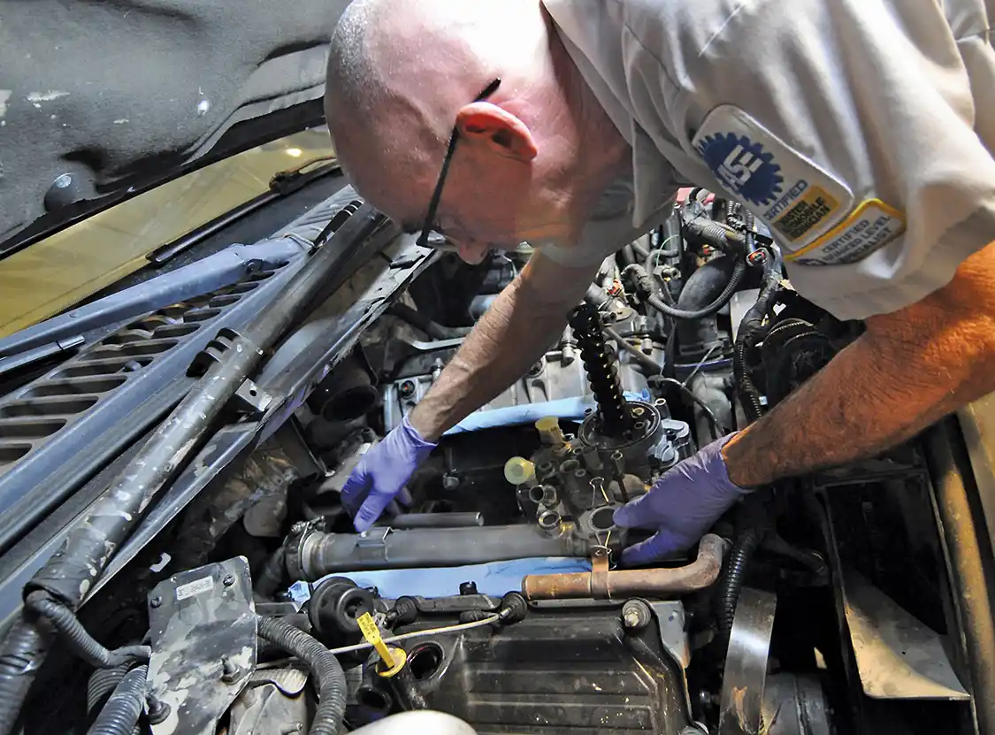 14. Our EGR cooler had no issues (that we knew of) but in the interest of preventative maintenance, and because, well, we were at Bullet Proof Diesel (the inventors of the famous upgraded tube-style EGR coolers) we replaced ours with a Bullet Proof EGR Cooler.