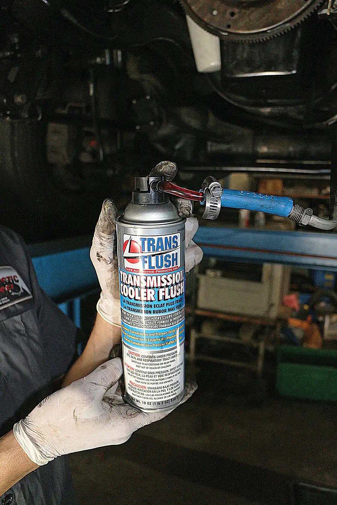 6. Flushing the transmission lines and transmission oil cooler is recommended, before the new transmission is installed. 