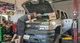 1. Master tech Ethan Barker of Left Coast Diesel helped us install the trio of affordable fueling modifications that made significant improvements in acceleration on our test truck, especially out of hole.