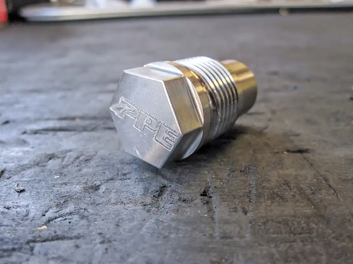 2. Here’s the PPE Race Fuel Valve. This affordable fueling upgrade ditches the OEM fuel-pressure relief valve for a solid unit that keeps 100 percent of the fuel in the rail rather than bleeding back off into the tank.