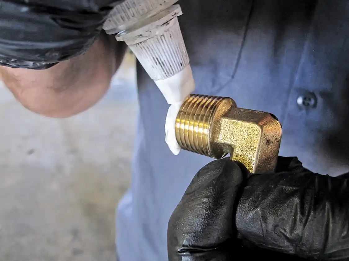 21. Proper sealant is important when working with NPT lines, but make sure that whatever you use doesn’t get into the fuel stream.