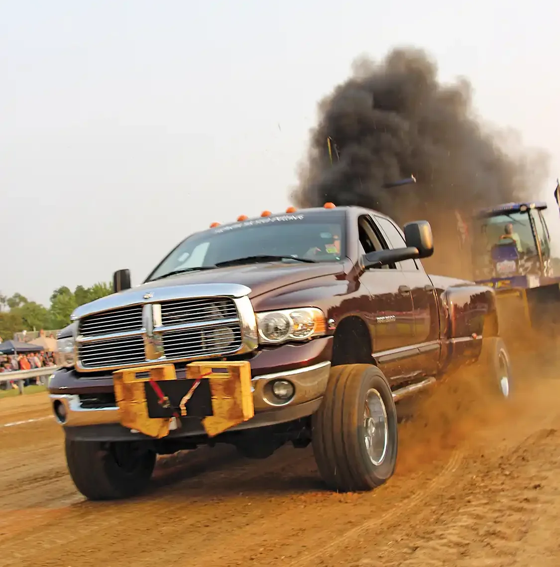 Clawing his way to a 328-feet second place finish in Open Street was Eric Loy’s 2005 Dodge Ram 3500. He would also pull in the Work Stock Class later in the night—the class his truck was built to compete in—where he claimed first.
