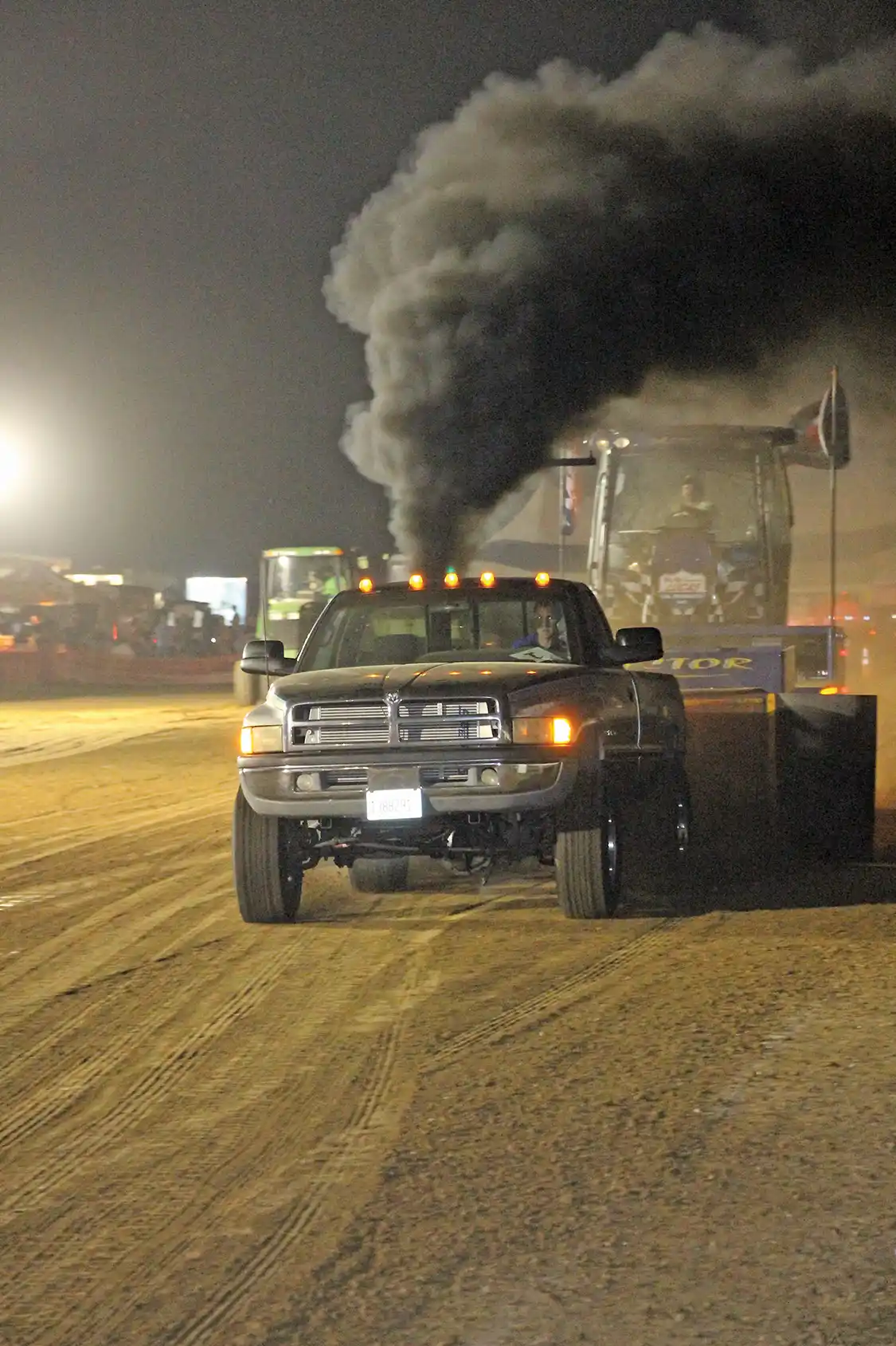 Drew DeClerk’s 12-valve powered standard cab Dodge Ram 2500 was a force to be reckoned with in the Work Stock Class. He would end up Fourth (out of 20 trucks) with a 339-foot effort.