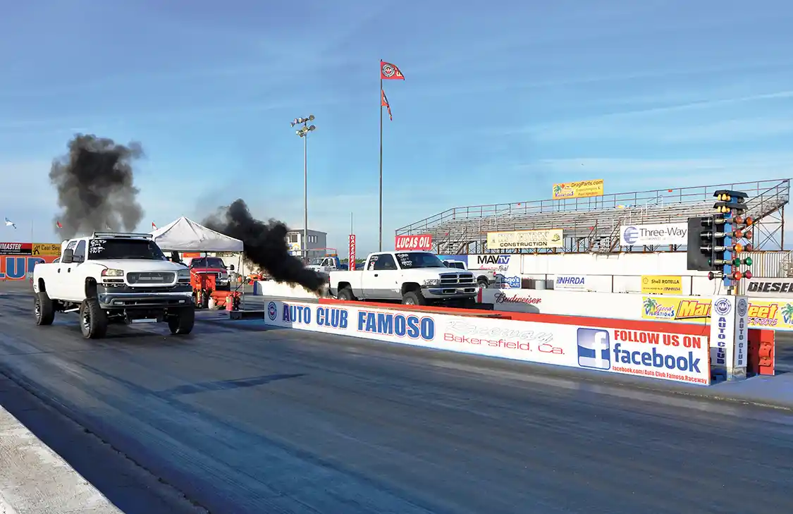 We saw proof of Casey's power at Famoso, CA, where his goal was to break into the 11's. After running a maddening 12.00-second pass, he later went back to the strip and clicked off a best of 11.72 at 118mph.