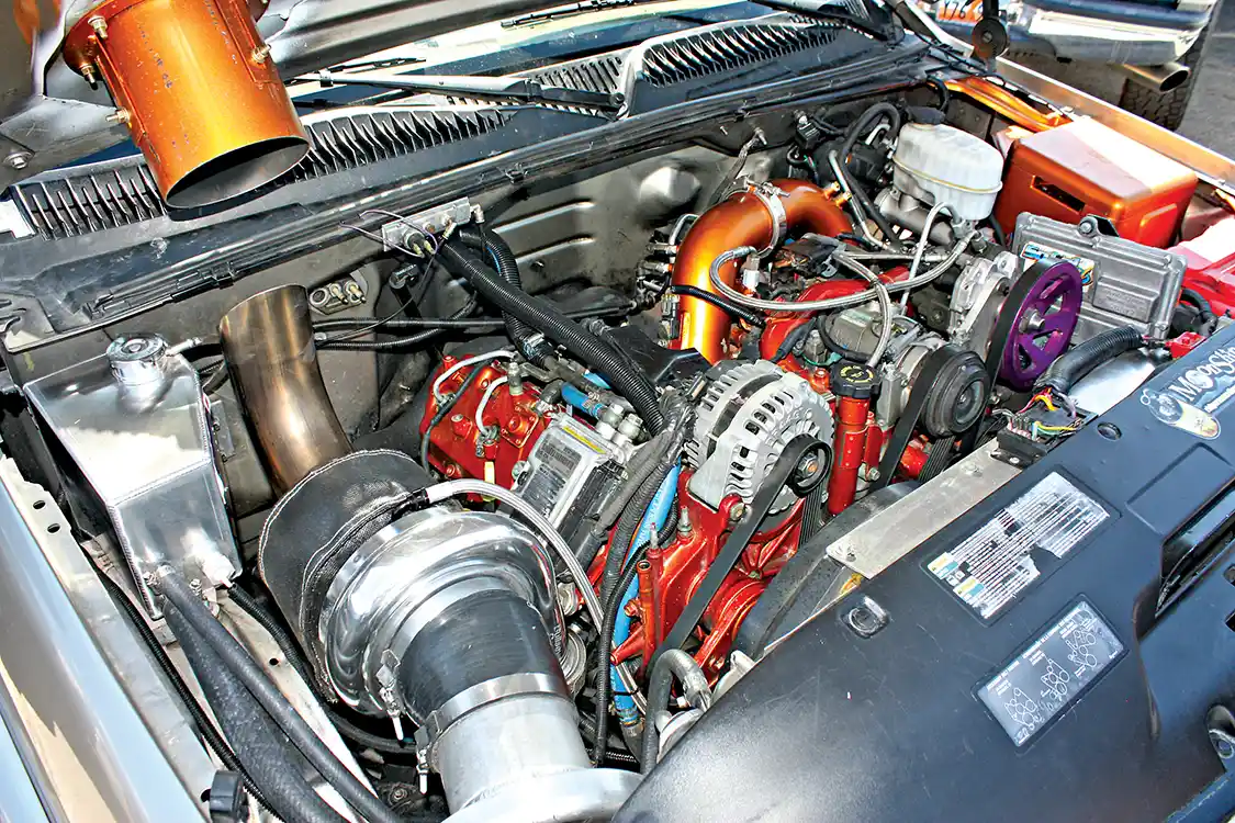 This unique LB7 Duramax came all the way from Aztec, New Mexico, to try its luck in the single turbo class. Owned by Roberto Gonzalez, the remote mounted turbocharger and dual CP3 setup rolled the dyno to the tune of 687 hp, good enough for a second place trophy.