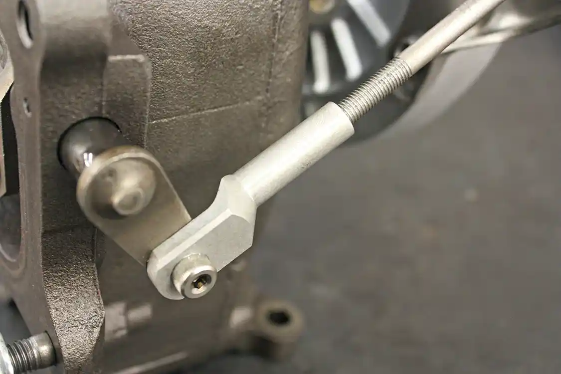 7/8. The factory IHI turbocharger uses an internal wastegate to control exhaust flow and keep boost and exhaust back pressure in-check. Taking full advantage of this design, the Stealth 64 has had some minor changes made to the wastegate system to allow better performance in a high horsepower application. While the turbo is shipped with the actuator pre-set for optimum boost levels as a single turbo, the adjustable end link does make the Stealth 64 a great option as a high pressure unit in a compound turbo system.