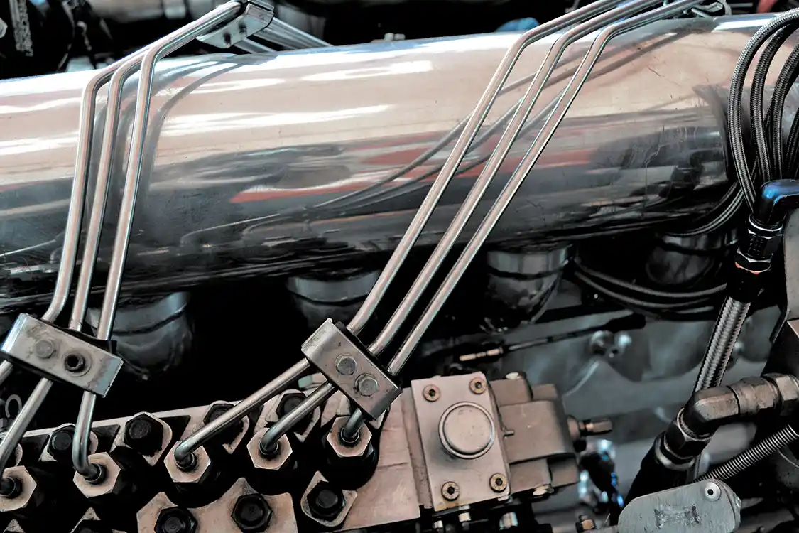 With an engine program like John's, airflow modifications are incorporated into virtually every part of the engine. A side-draft individual runner intake from ZZ Fabrications is a big step up from the stock shelf intake and ensures that plenty of air gets fed to the Hamilton Cams cylinder head.