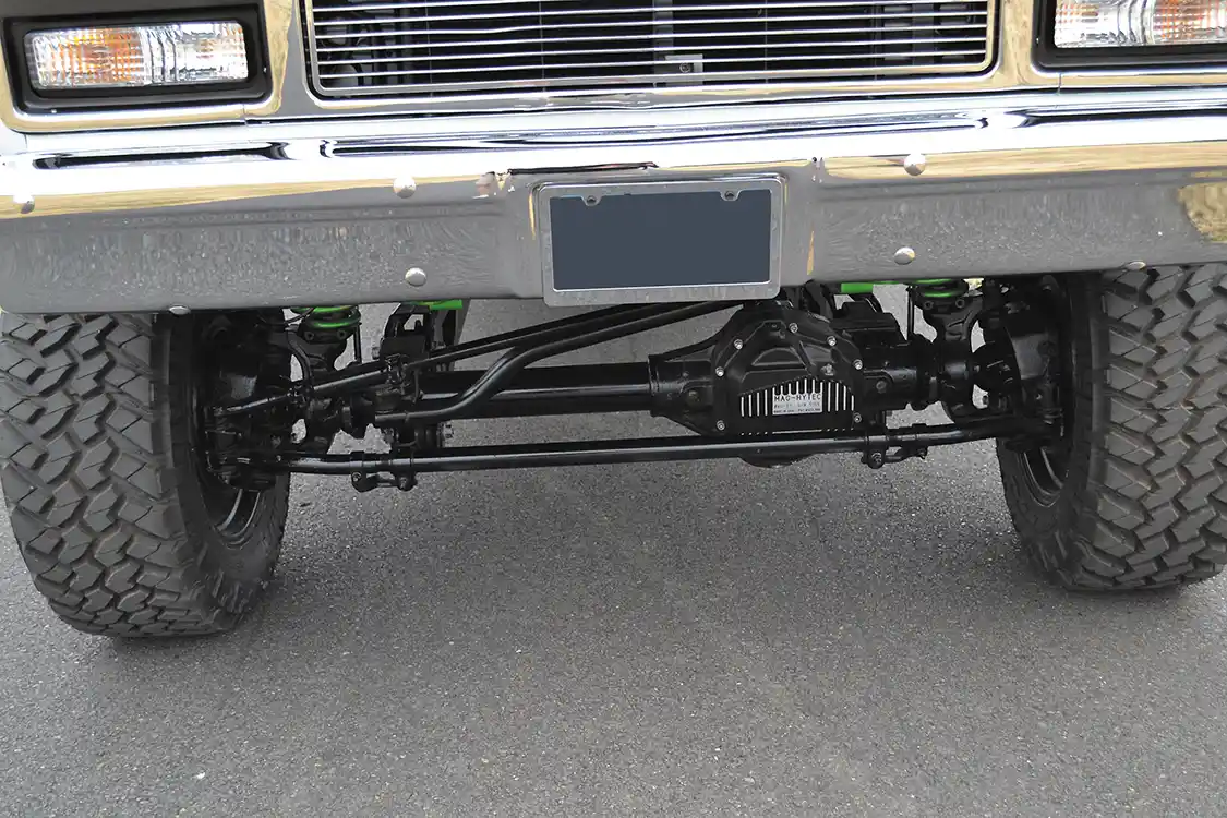 Chrome wasn't neglected in the build, as new front and rear chrome bumpers keep the Chevy's classic looks alive. In addition to the Classic Industries front and rear bumpers, the front of the truck also received a CI grille.