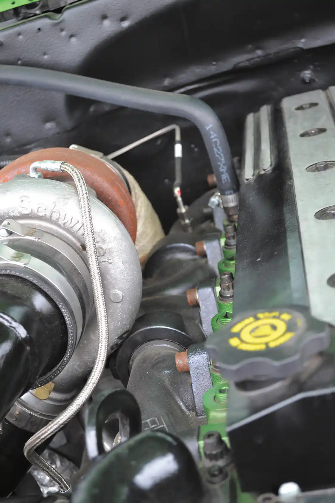 The Cummins itself is based upon a '00 <a href="https://www.ramtrucks.com/">Ram</a> engine, which has numerous upgrades such as <a href="http://www.us.mahle.com/en/">Mahle</a> pistons, a <a href="https://hamiltoncams.com/">Hamilton Cam</a>, 120-pound valve springs and <a href="https://arp-bolts.com/">ARP</a> head studs.
