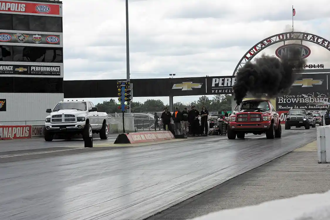 The 10.5 Index final round was another close race with Bruce Block (near lane) taking the win over Lavon Miller by about 0.1-seconds at the line.
