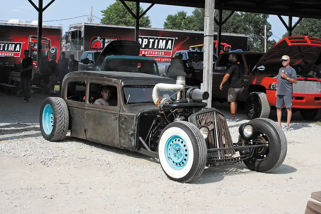 Larry Kilburn took home the Best Custom Award with his <a href="https://www.cummins.com/">Cummins</a>-powered custom rat rod in Friday’s Show-N-Shine competition.