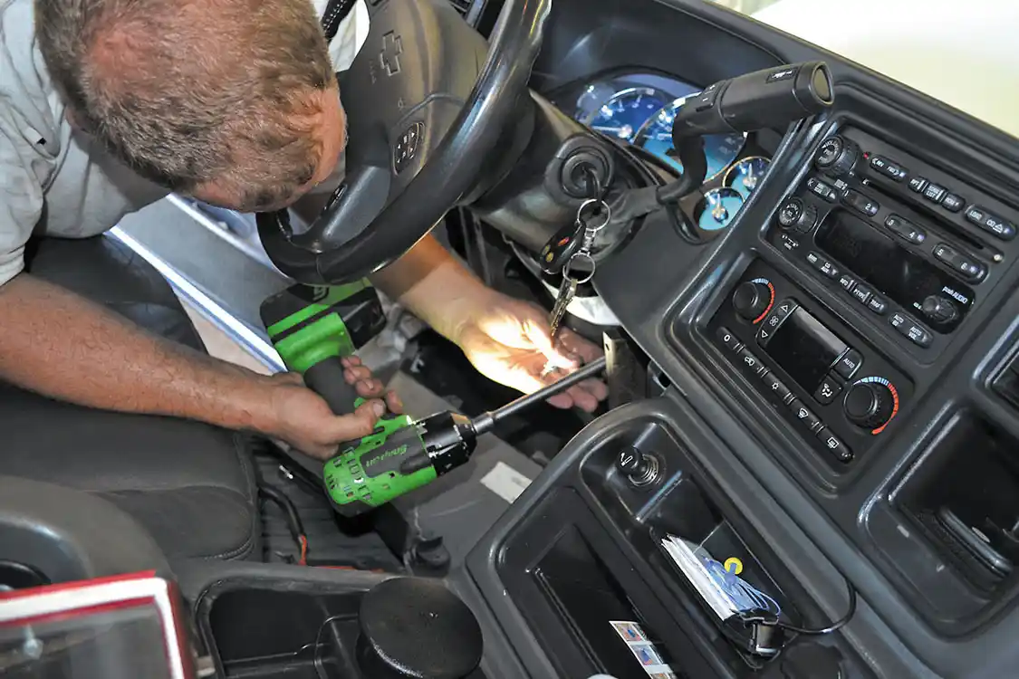 7. With the column cover back on, the rest of the dash was then reassembled, which took just a few minutes.