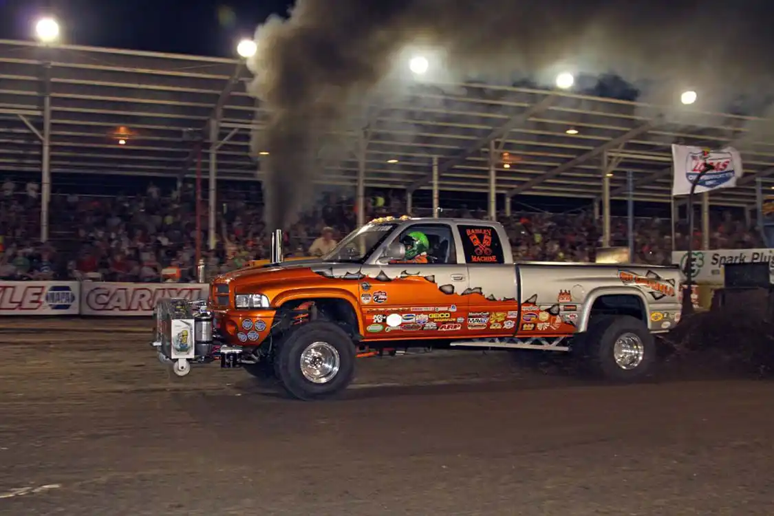 Like the Scheid dragster, the <a href="https://haisleymachine.com/">Haisley Machine</a> “Off Constantly” pulling truck is a monster that’s even more impressive in person. The Haisley crew attends a lot of pulls throughout the year and odds are that if it’s a major pull they will be there and in contention for the win.