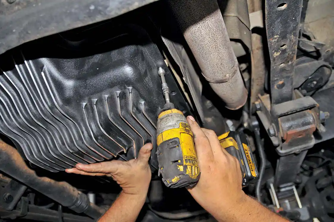 8. Again, an electric impact was used to get all the bolts snug, but not tight.