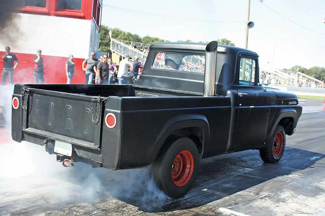 This old Ford pickup showed up to the event with a 12V Cummins powerplant under the hood, ready to turn some heads in the stands while breaking hearts on the track. While it may not look like much, the truck could hold its own on a 1/4-mile dragstrip.