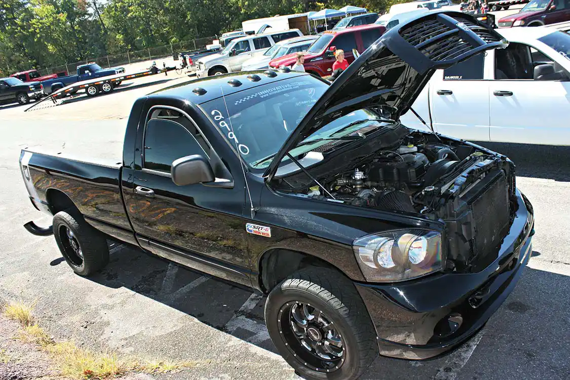Innovative Diesel owner Eric Eldreth has always specialized in custom Ford tuning, but jumped into the Cummins game a few years back. This black regular cab long bed became a testing platform for his new tuning. Running a single S467 <a href="https://www.borgwarner.com/home">BorgWarner</a>, some big injectors and a single-stage nitrous system, the 5.9L common rail pushes the envelope, knocking on the nine-second 1/4-mile club’s door.